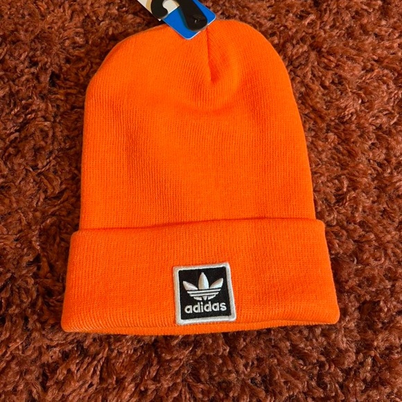 adidas Other - NWT Adidas Bright Orange Beanie Hat
